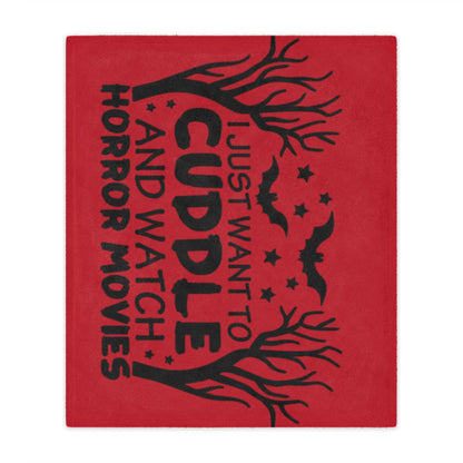 Minky Blanket - Horror Movie Night Cuddle Blanket - House of O & A