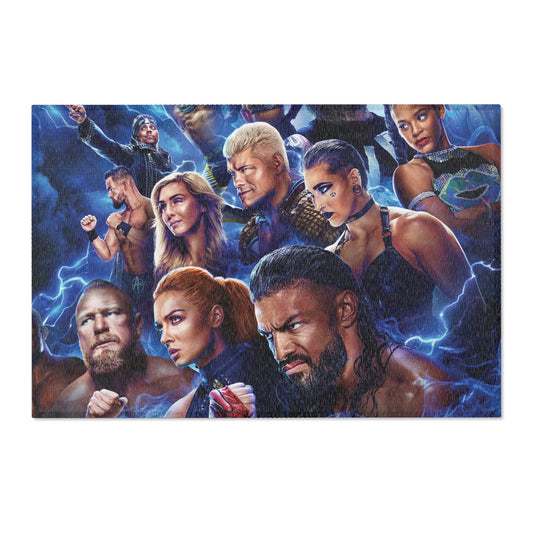 WWE Blue Area Rug - House of O & A