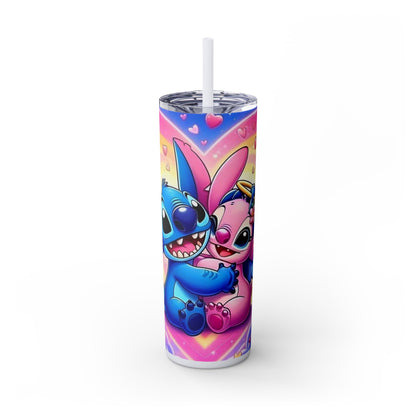 Skinny Tumbler - Stitch and Angel Love Design - House of O & A