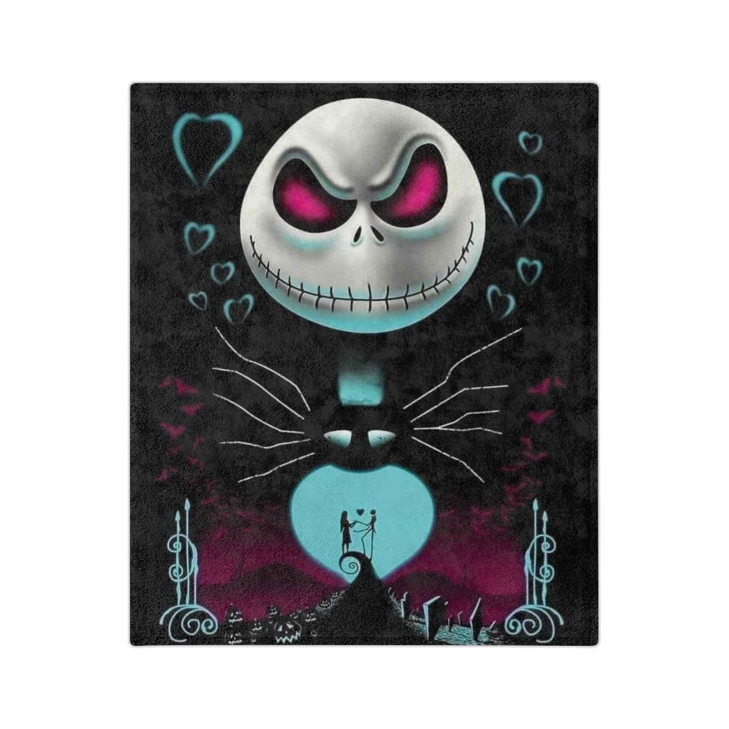 Jack Skeleton Halloween Velveteen Blanket