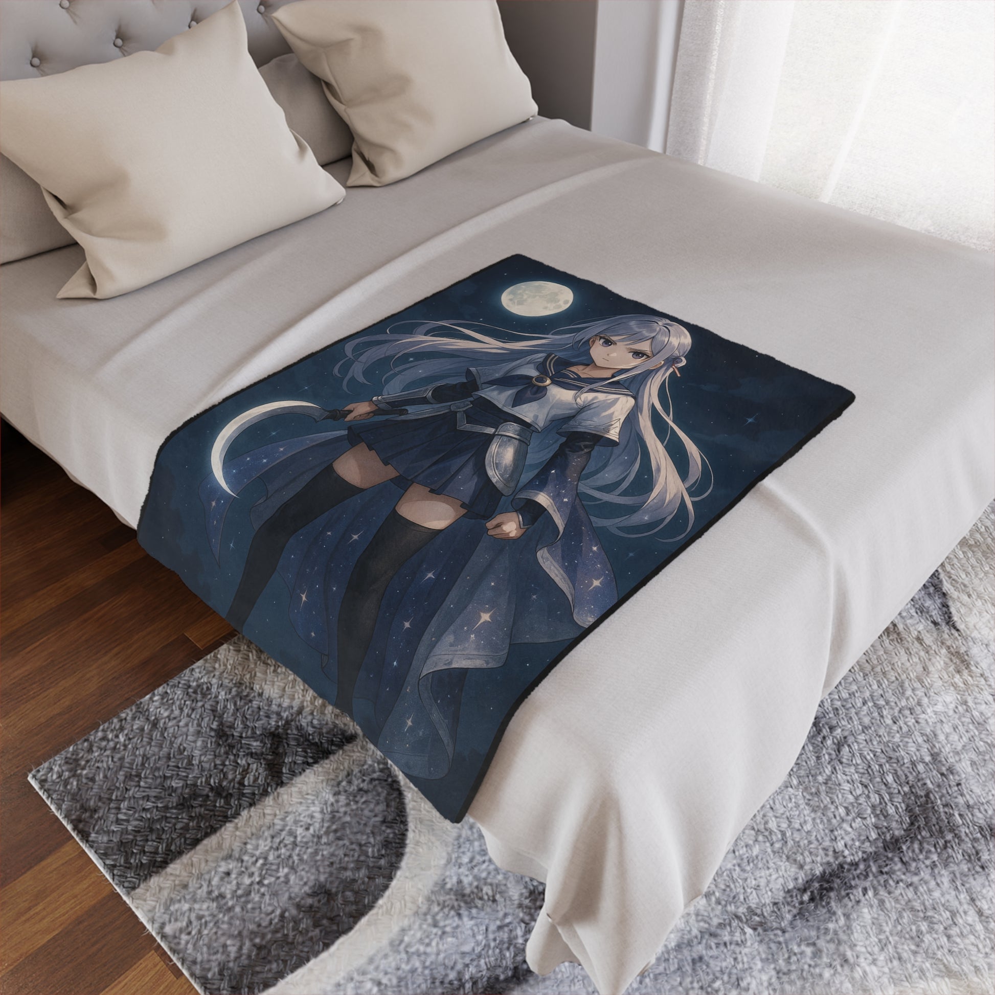 Moonlight Guardian Mink Blanket – Featuring Aiko Tsukino - House of O & A