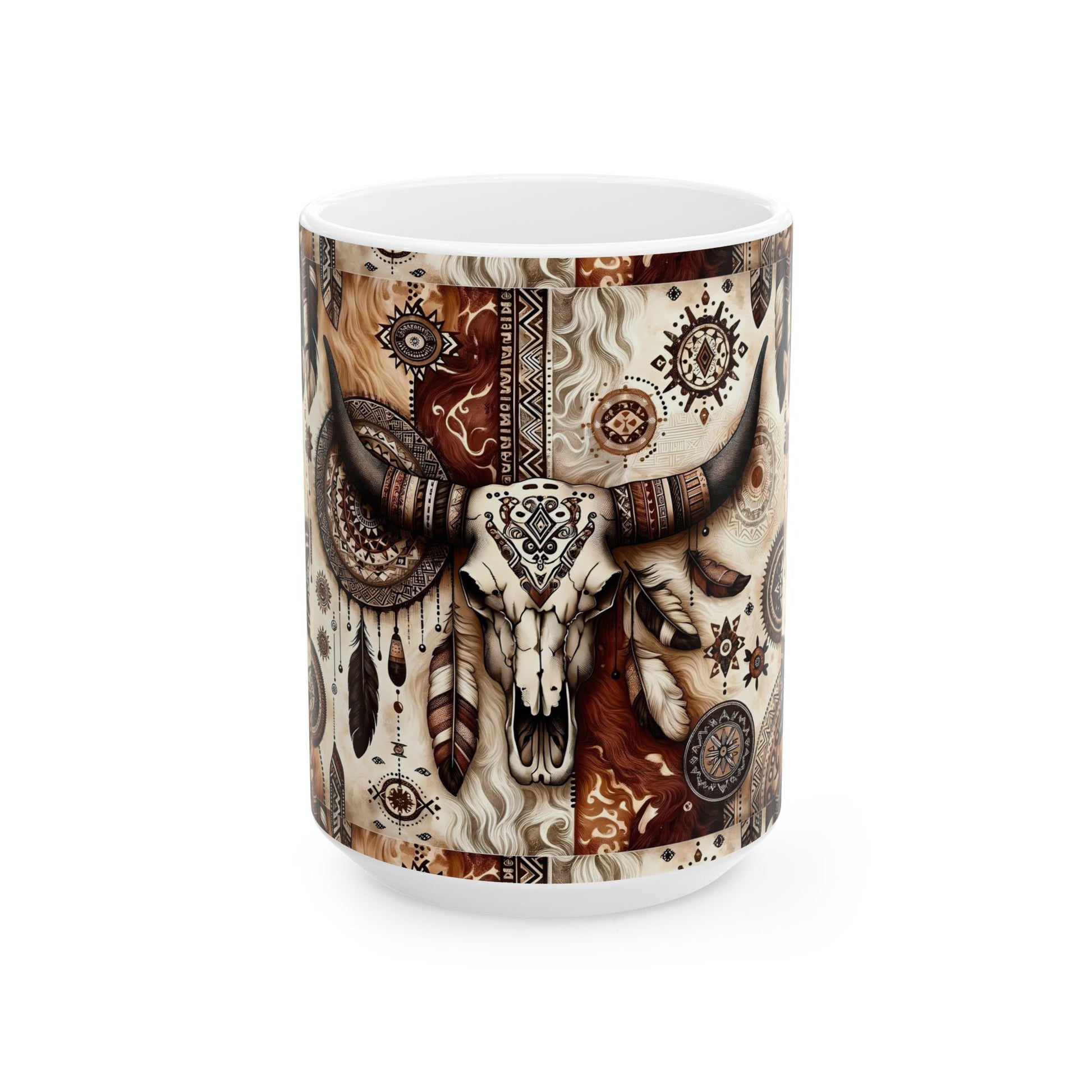 Western Skull Ceramic Mug - House of O & A