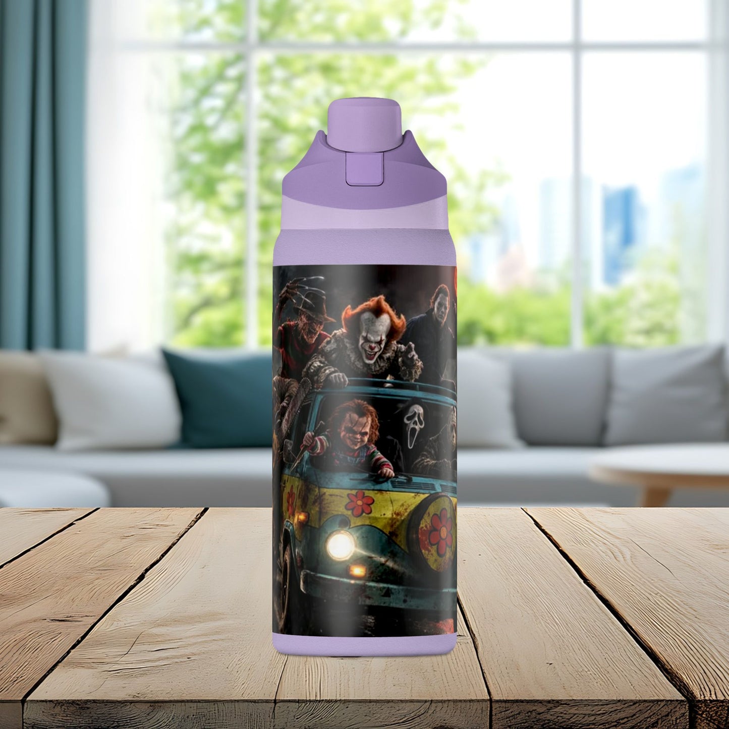 Nightmare Road Trip 32oz Insulated Water Bottle – Horror Legends Edition