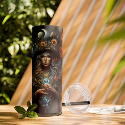 Witch Sisters Skinny Tumbler