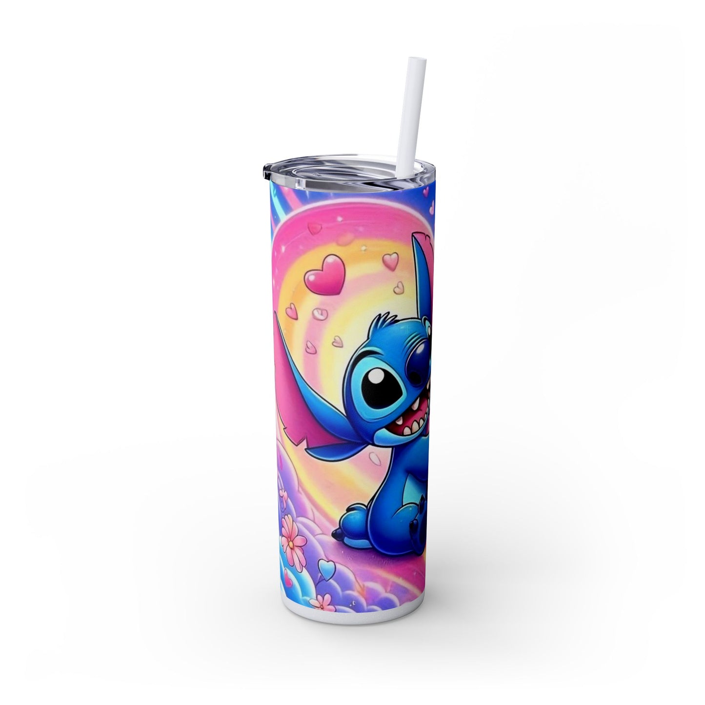 Skinny Tumbler - Stitch and Angel Love Design