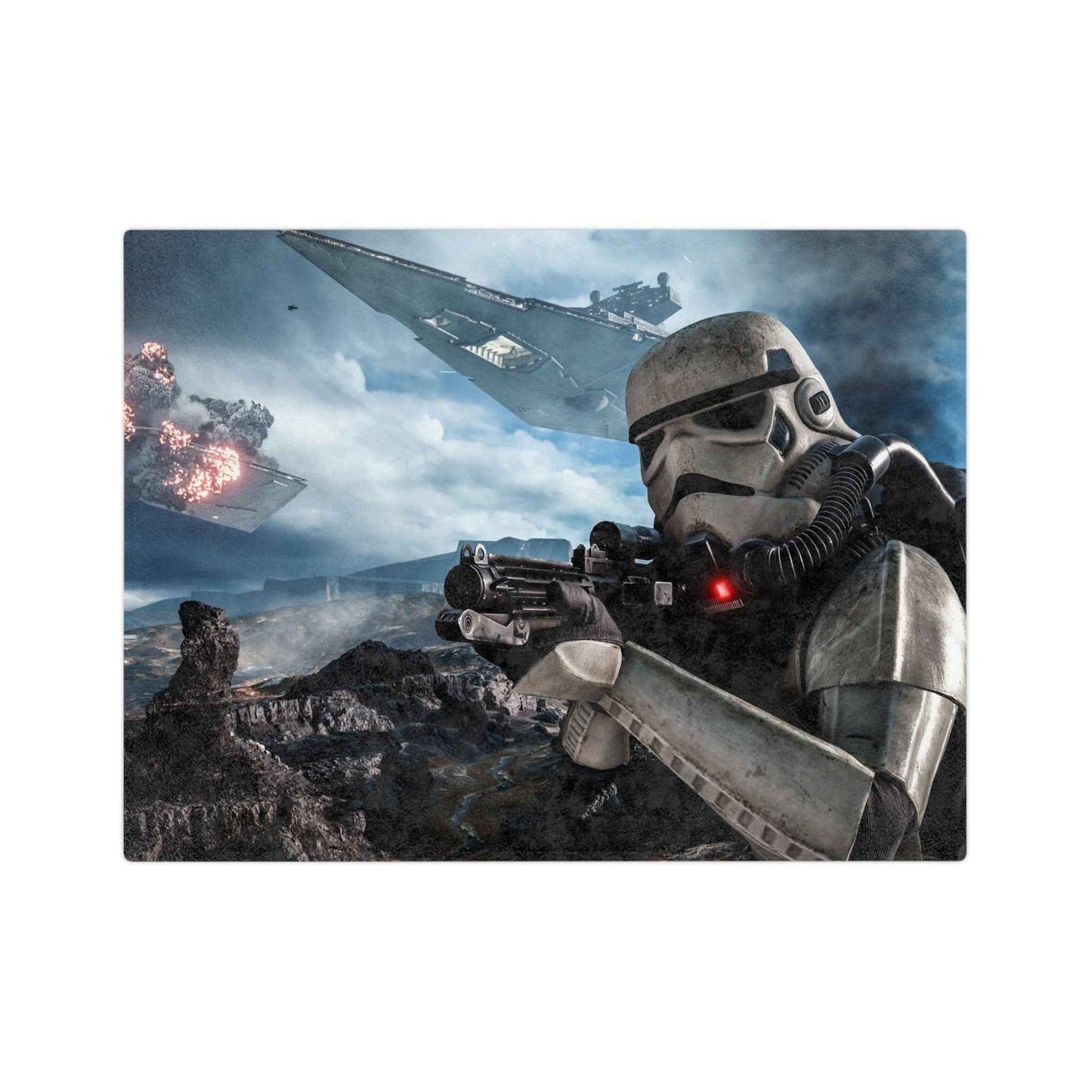 Battle of Hoth Storm Trooper - Velveteen Minky Blanket