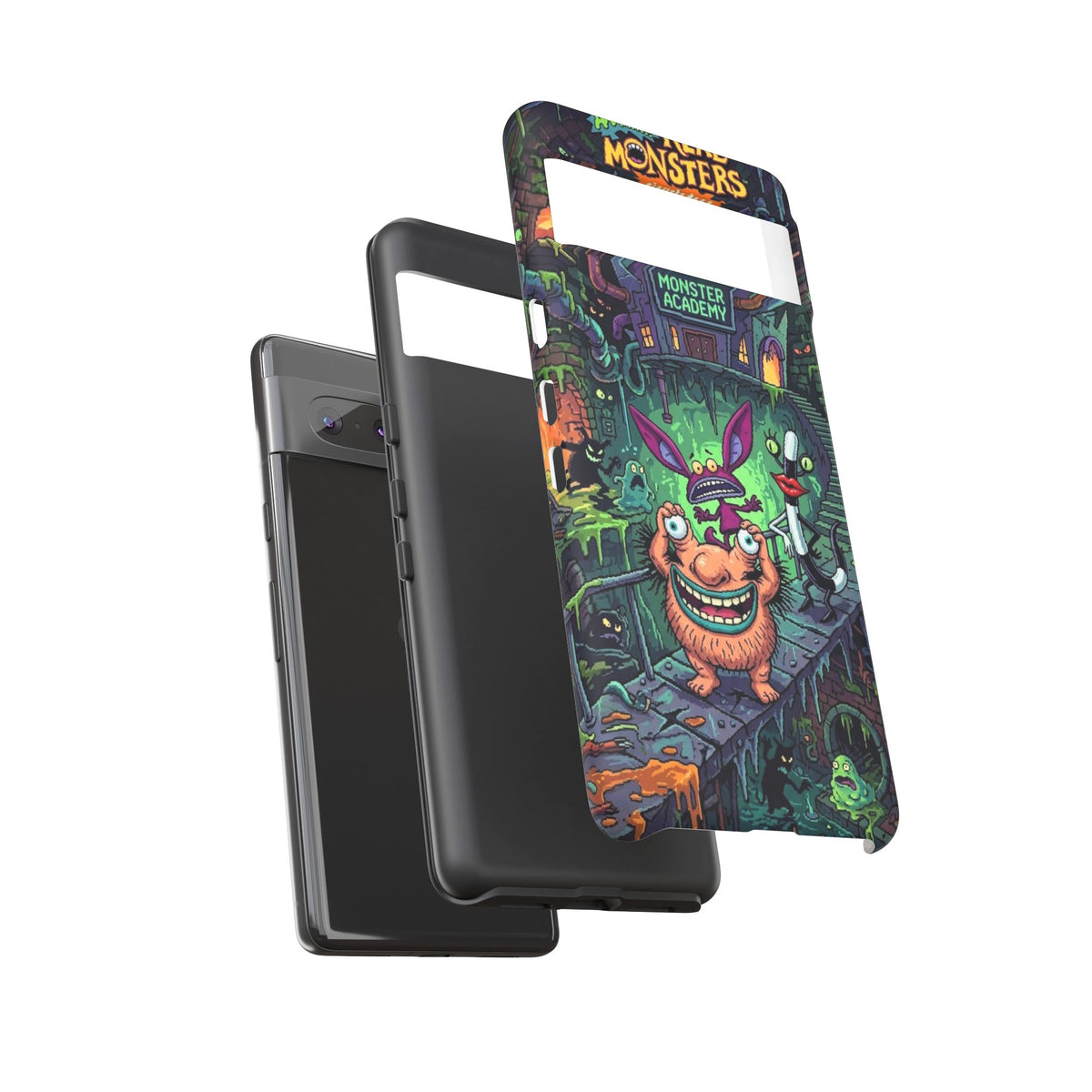 Google Pixel - Colorful Cartoon Monster Academy Design (Tough Cases)