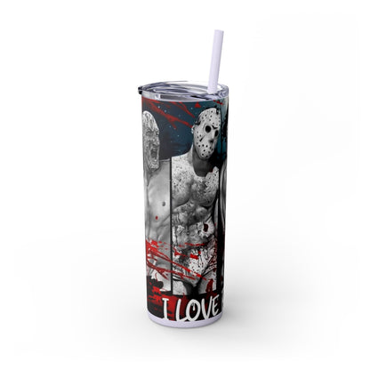 I Love Bad Boys Skinny Tumbler