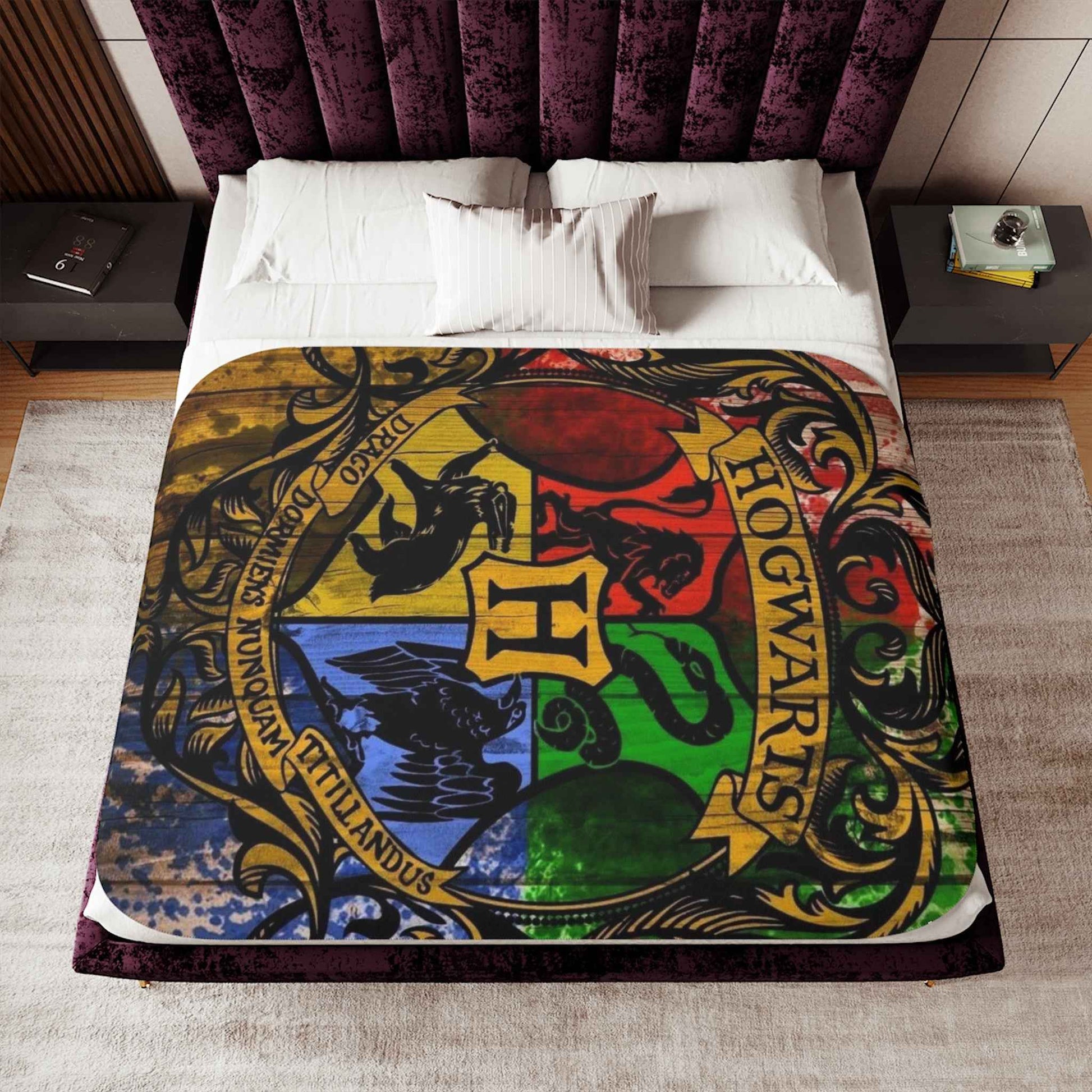 Harry Potter Hogwarts Sherpa Blanket