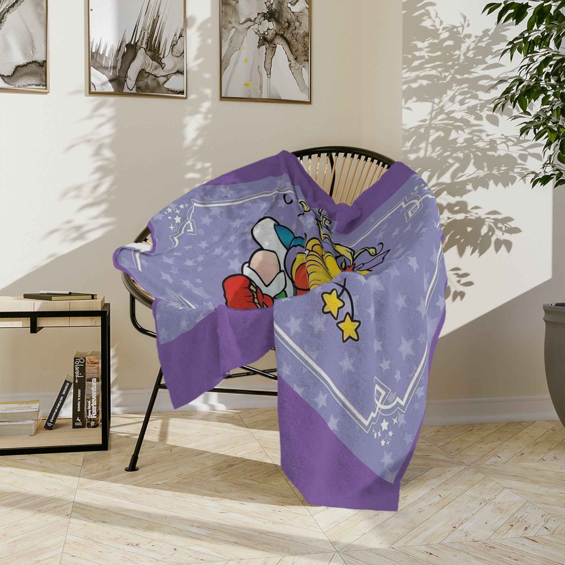 Rainbow Bright - Velveteen Minky Blanket