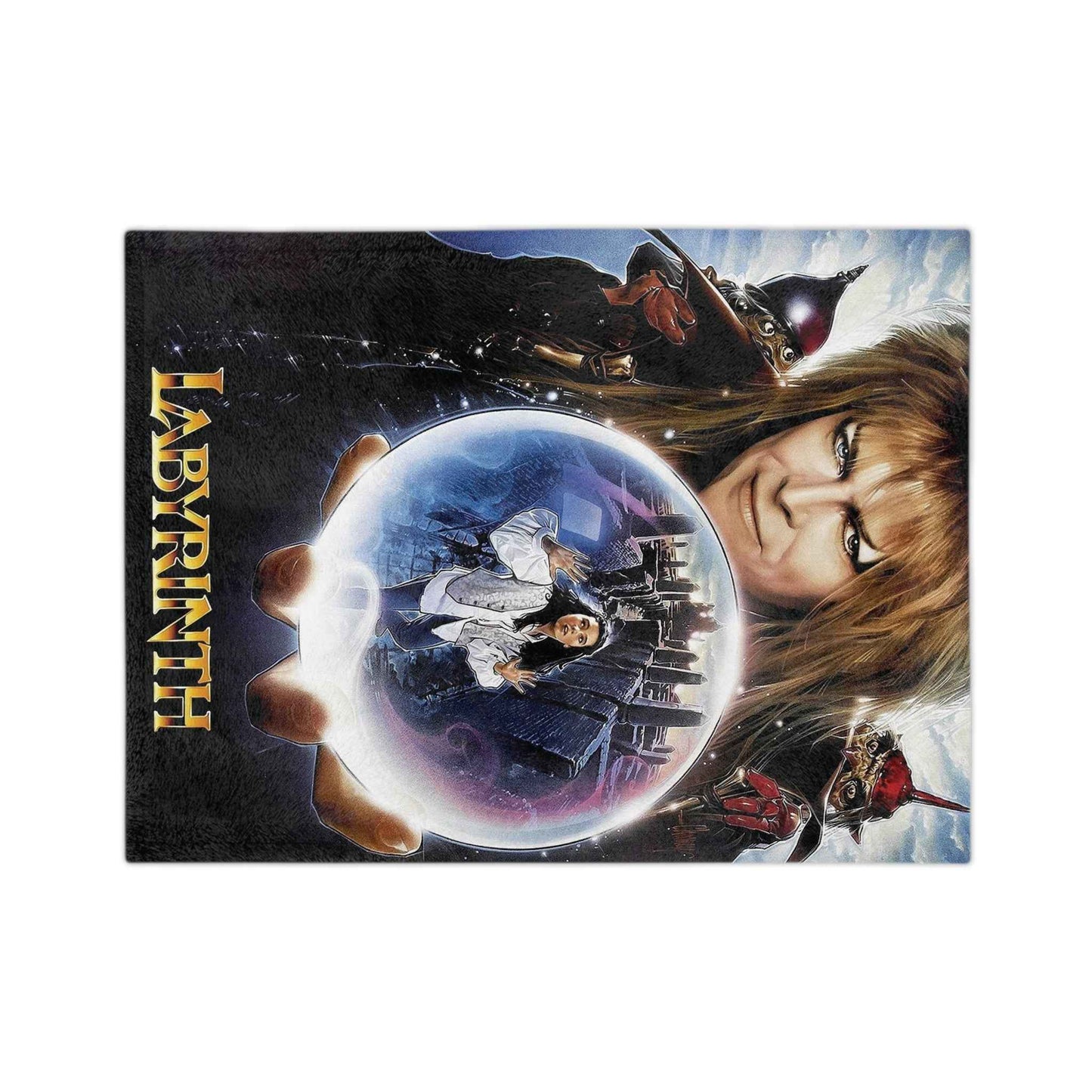 Jareth Labyrinth - Velveteen Minky Blanket