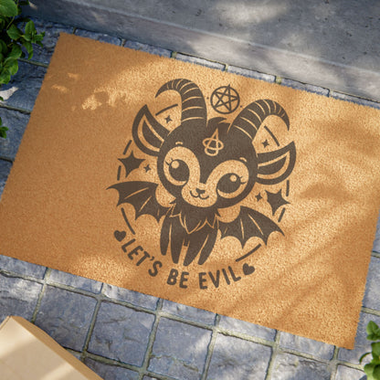 "Let's Be Evil" Welcome Mat