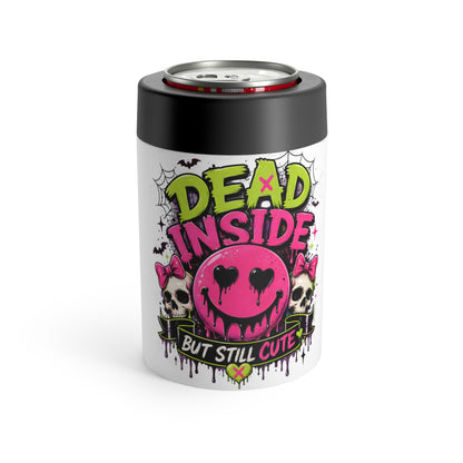 Can Holder — 'Dead Inside But Cute' Skull Can Cooler