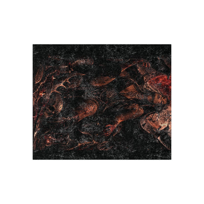 Crushed Velvet Blanket — Dark Gothic Goddess Throw Blanket