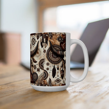 Western Skull Mug