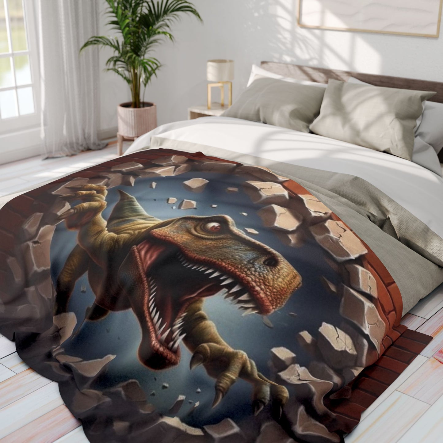 T-Rex Wall Break Arctic Blanket