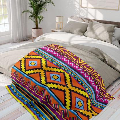 Aztec Pattern - Arctic Blanket