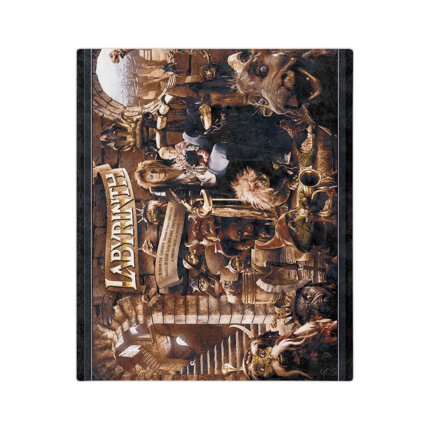 Labyrinth - Velveteen Minky Blanket