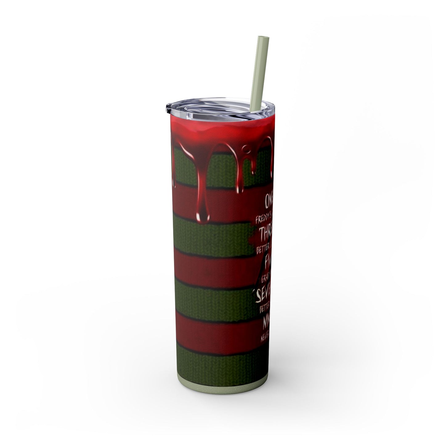 🔥 Freddy Krueger Skinny Tumbler – A Nightmare You’ll Love 🔥 - House of O & A