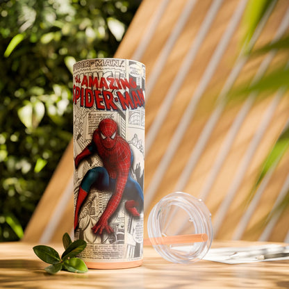 Skinny Tumbler Spiderman 20oz - House of O & A