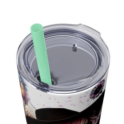 She Overcame Inspirational Skinny Tumbler