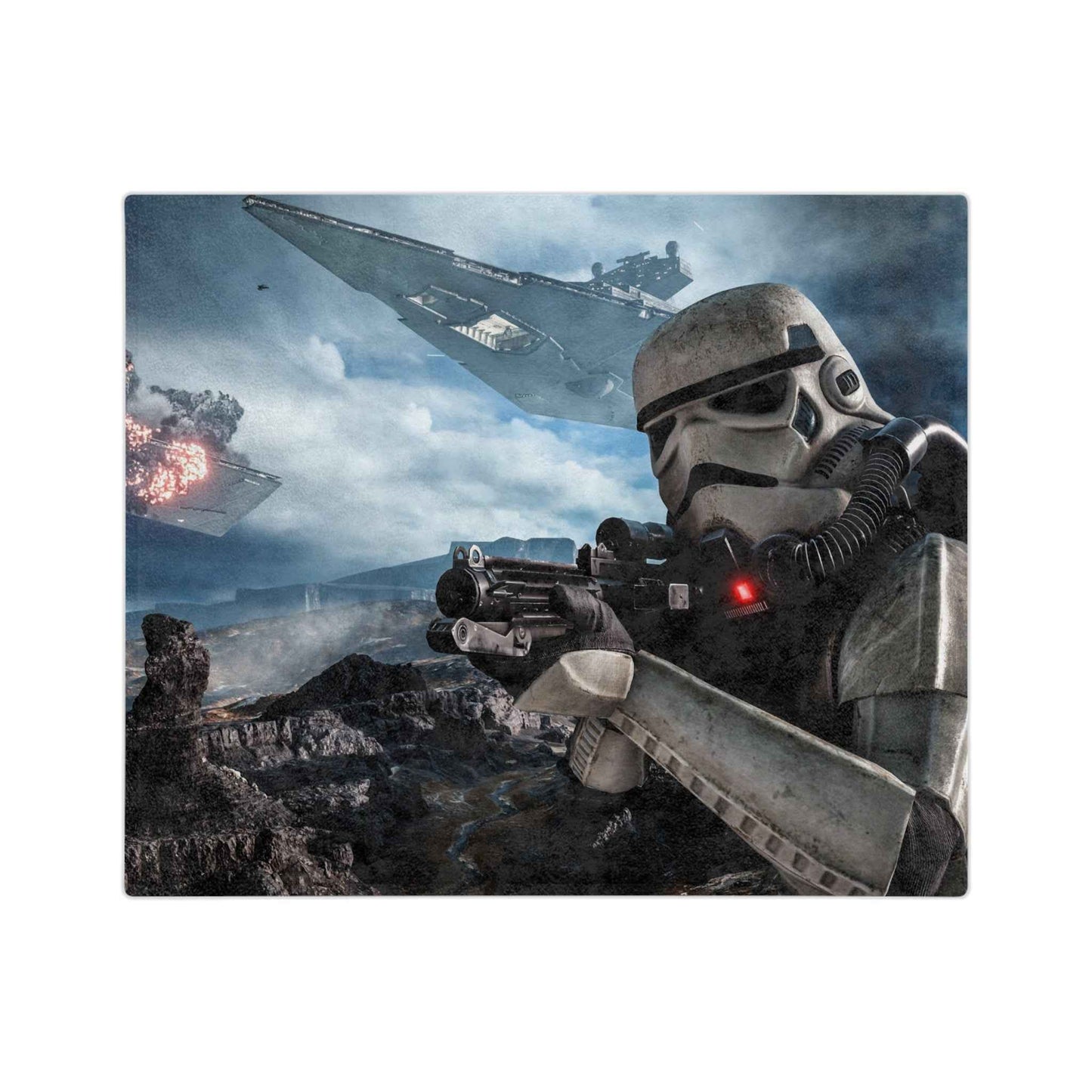 Battle of Hoth Storm Trooper - Velveteen Minky Blanket