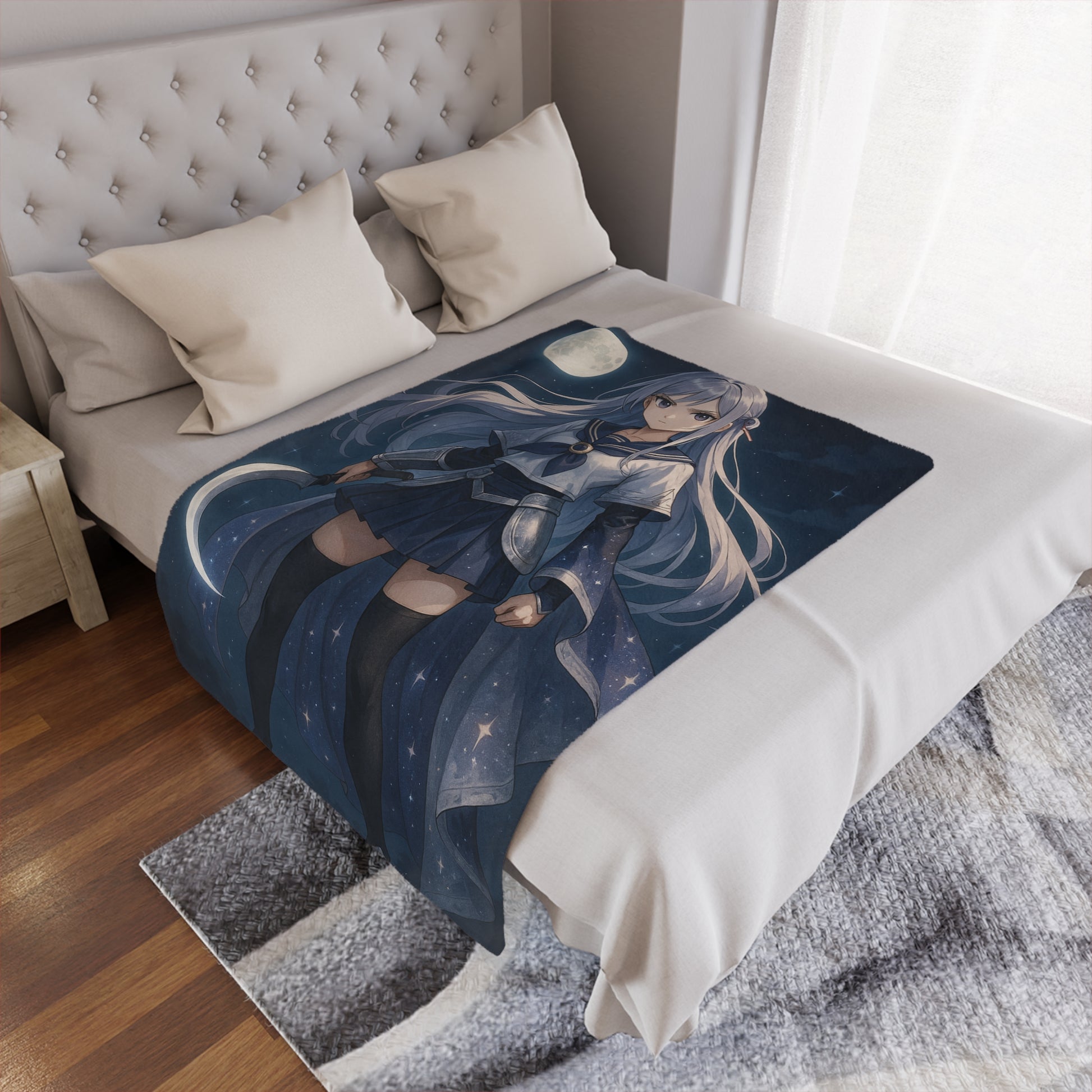 Moonlight Guardian Mink Blanket – Featuring Aiko Tsukino - House of O & A