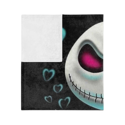 Jack Skeleton Halloween Velveteen Blanket