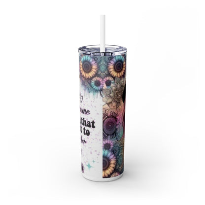 She Overcame Inspirational Skinny Tumbler - House of O & A