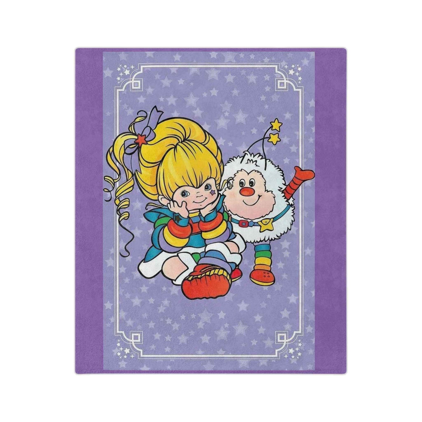 Rainbow Bright - Velveteen Minky Blanket