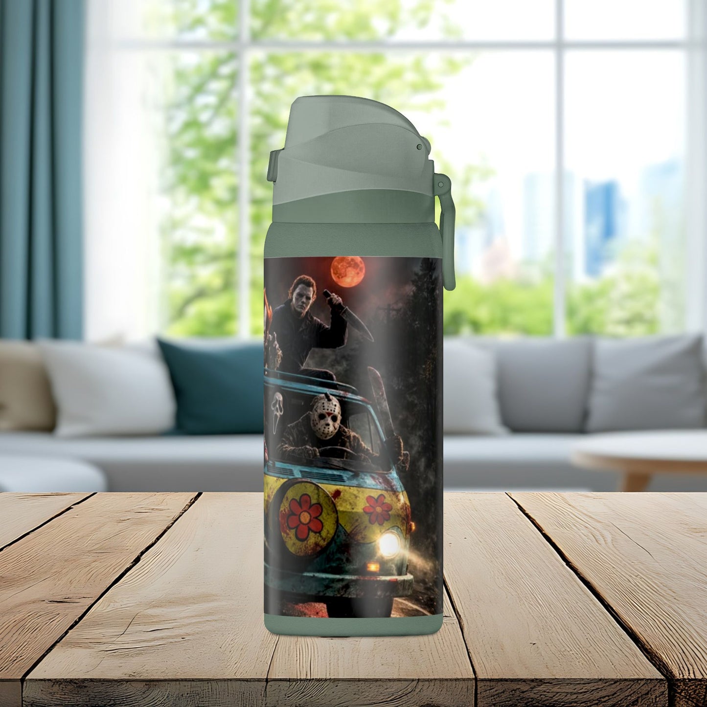 Nightmare Road Trip 32oz Insulated Water Bottle – Horror Legends Edition