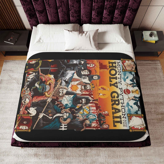 Quirky Holy Grail Sherpa Blanket