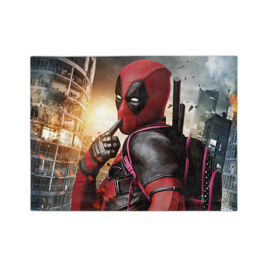 Cheeky Deadpool - Velveteen Minky Blanket