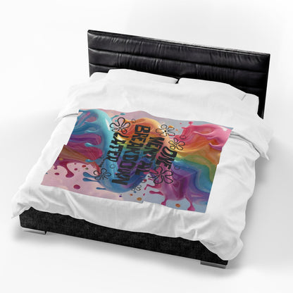 Velveteen Plush Blanket — "One Mental Breakdown Later" Cozy Throw