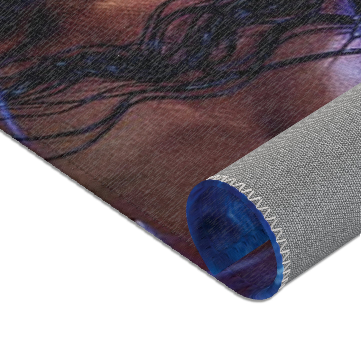 WWE Blue Area Rug - House of O & A