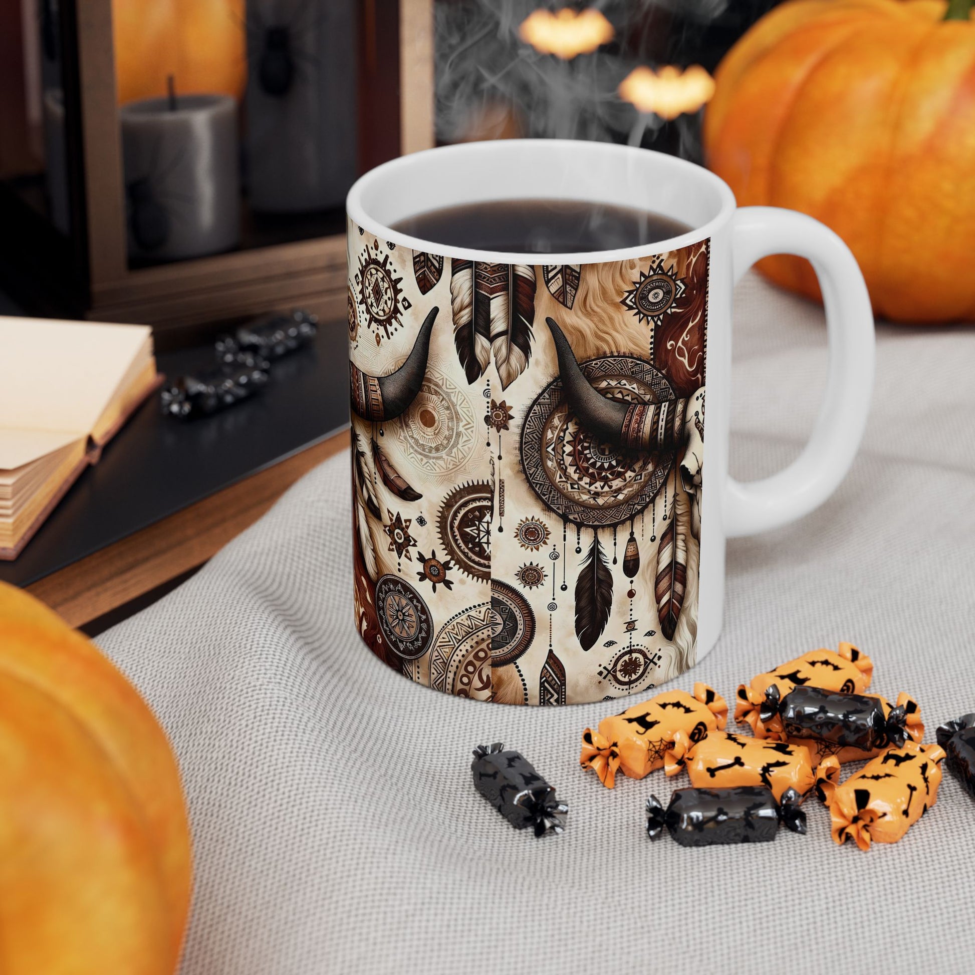 Western Skull Ceramic Mug - House of O & A