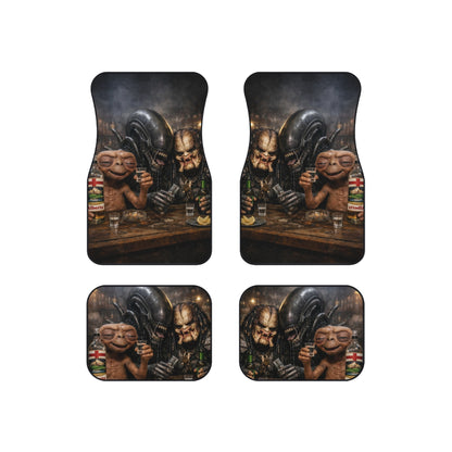 Alien Bar Night Car Mats (Set of 4) — Humorous Sci‑Fi Vehicle Floor Mats