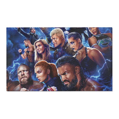 WWE Blue Area Rug - House of O & A
