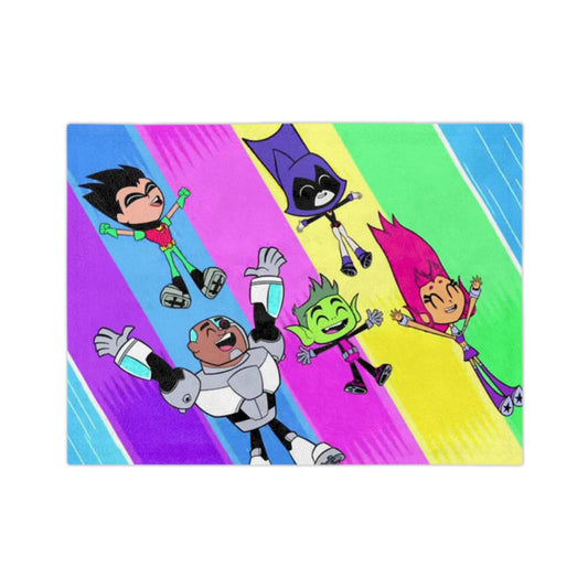 Teen Titans Go!!! Velveteen Minky Blanket