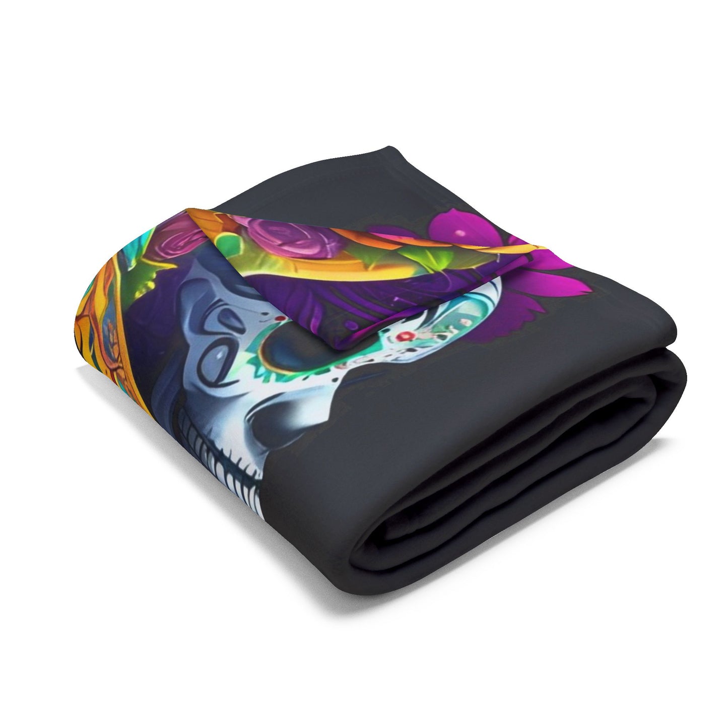 Day of the Dead Sugar Skull Girl Arctic Blanket - House of O & A