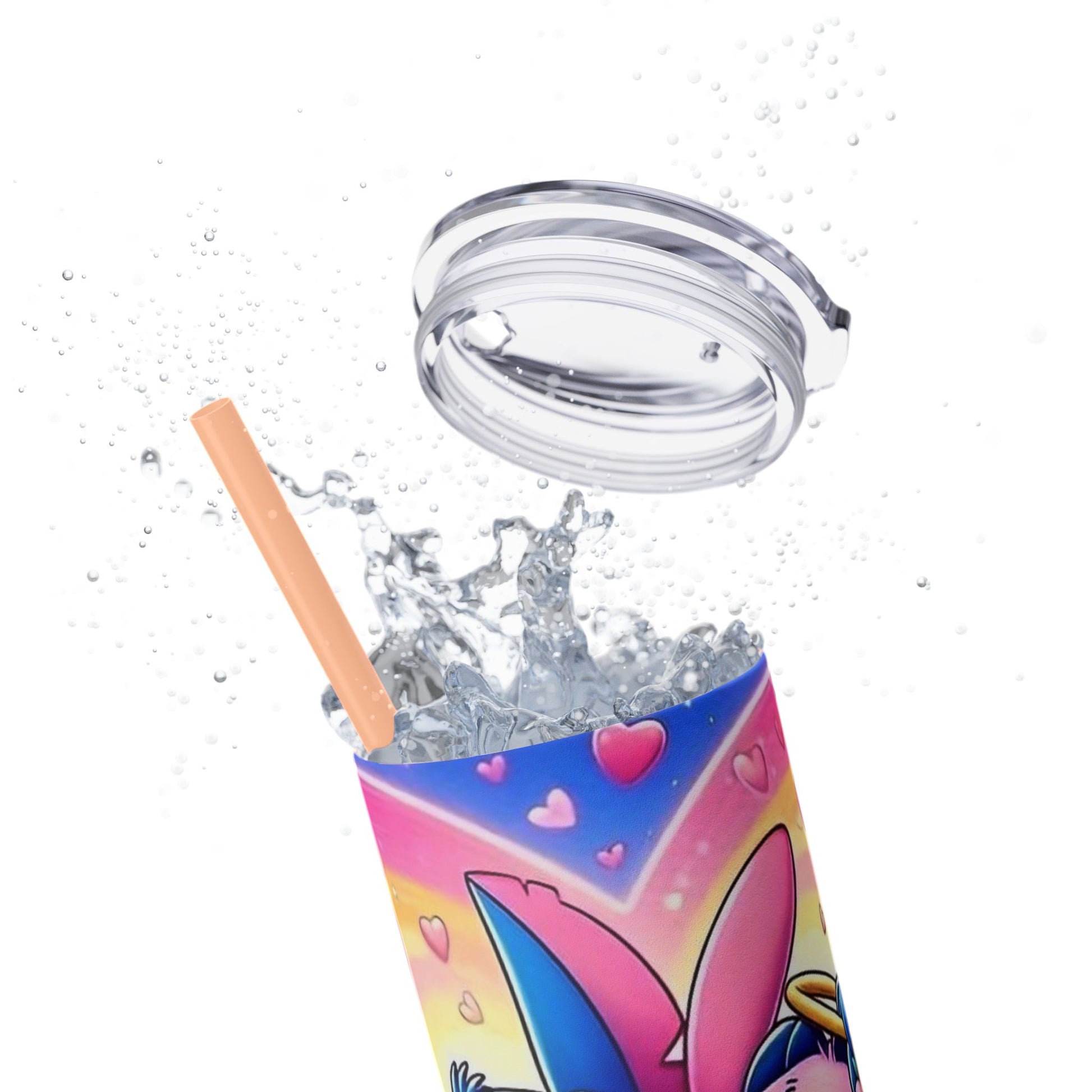 Skinny Tumbler - Stitch and Angel Love Design - House of O & A