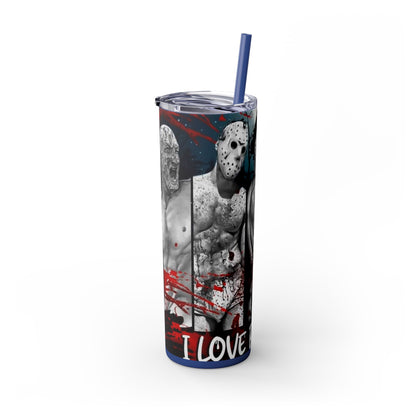 I Love Bad Boys Skinny Tumbler
