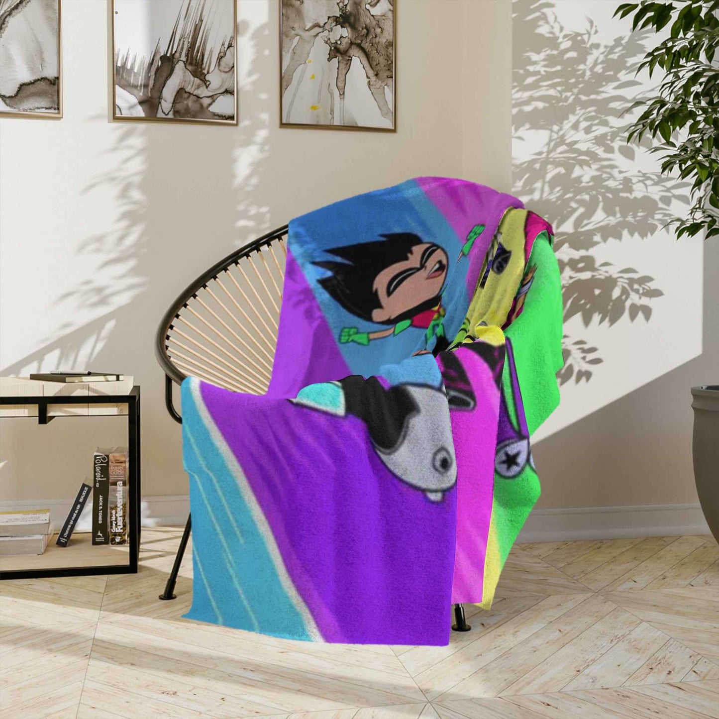 Teen Titans Go!!! Velveteen Minky Blanket