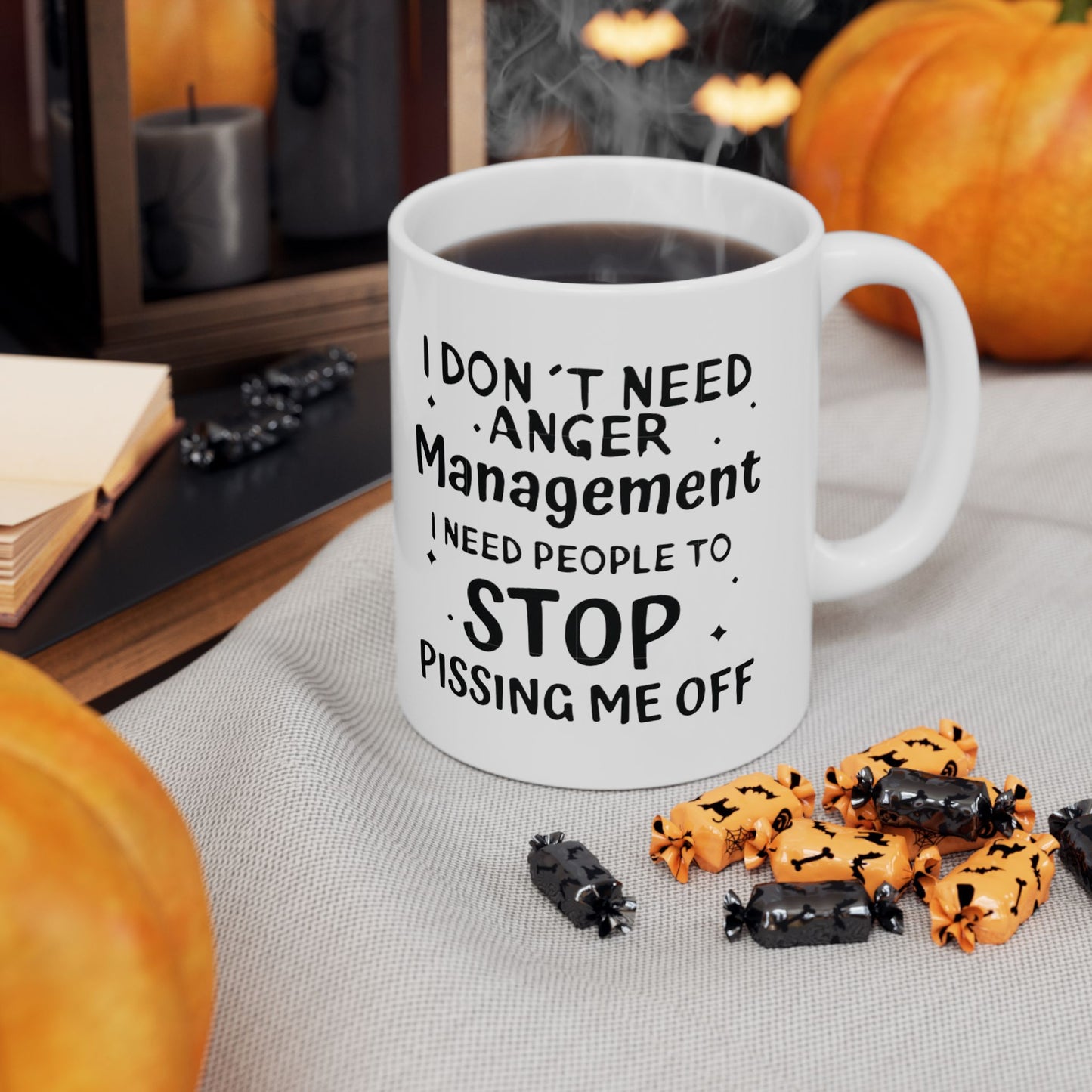 Funny Manager Mug - "I Don't Need a Management Degree I Need to Stay Pissing People Off" Ceramic Coffee Cup (11oz, 15oz)