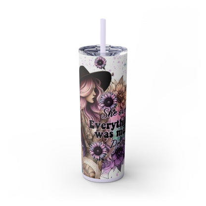 She Overcame Inspirational Skinny Tumbler - House of O & A