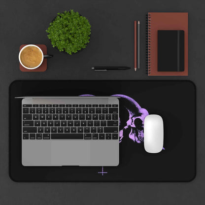 Violet Eclipse Desk Mat – Occult Skull Edition