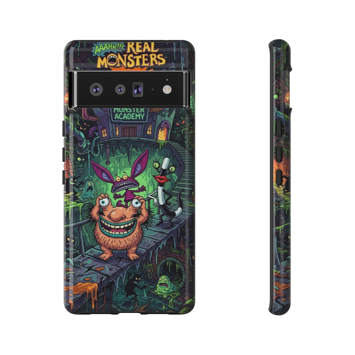Google Pixel - Colorful Cartoon Monster Academy Design (Tough Cases)