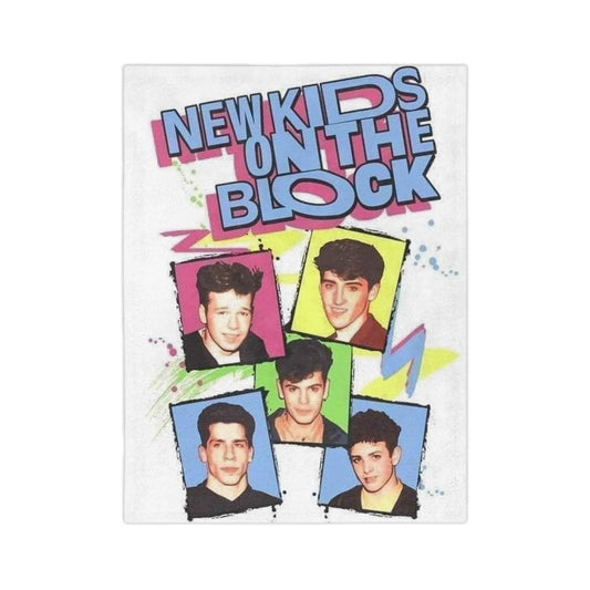 New Kids on the Block - Velveteen Minky Blanket
