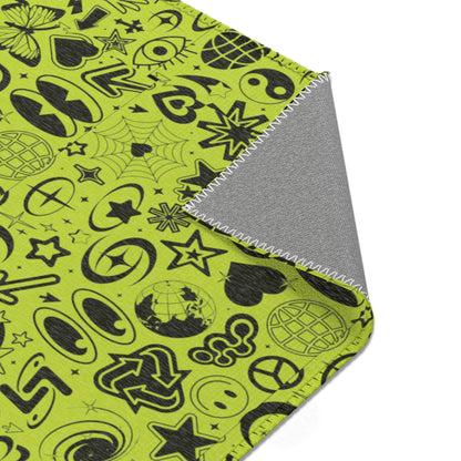 Cool y2k Rave - Area Rug - House of O & A