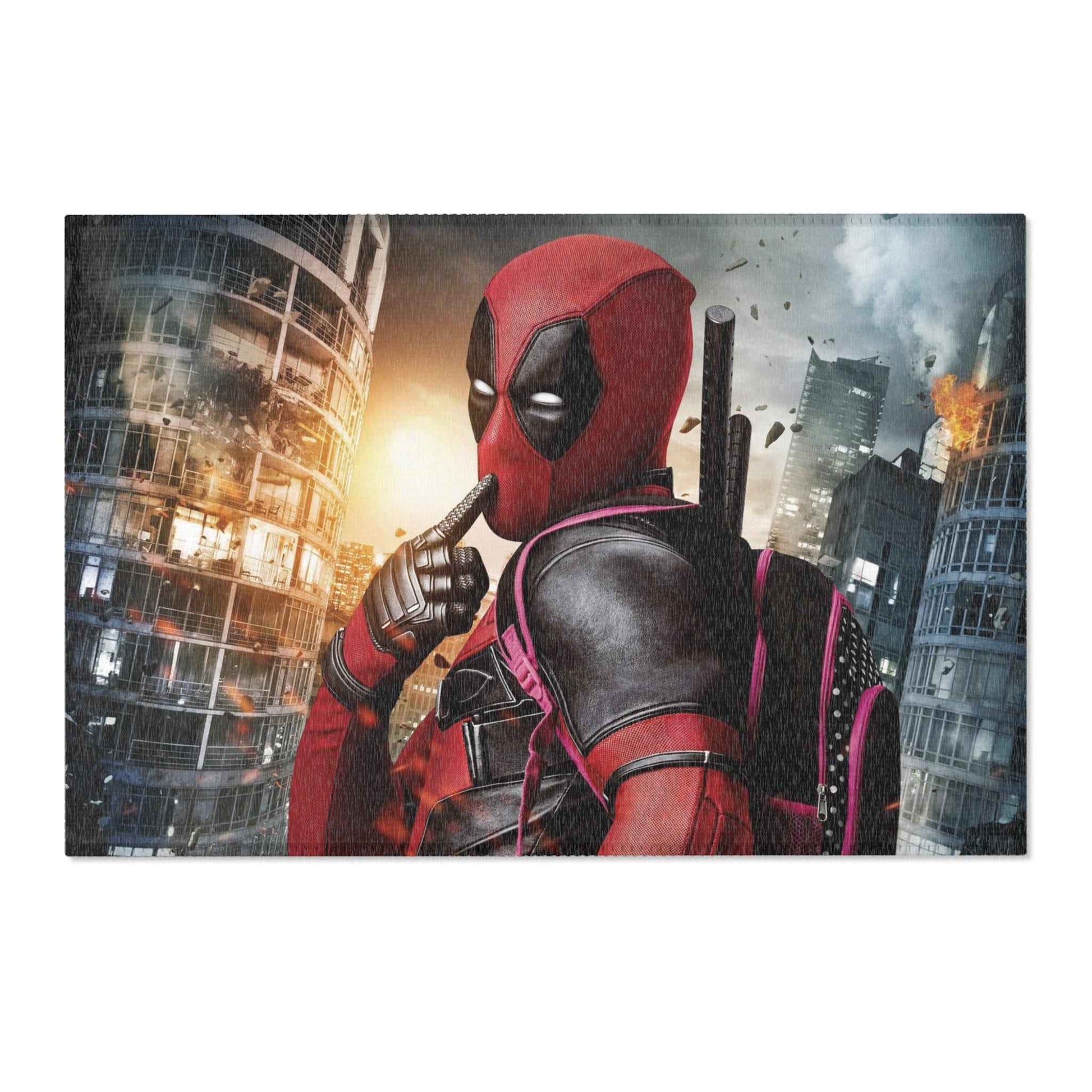 Cheeky Deadpool Area Rug